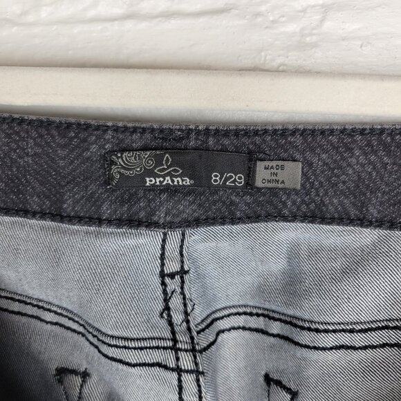 Prana Women's Size 8 Jeans Gray Snakeskin Print - Picture 5 of 5